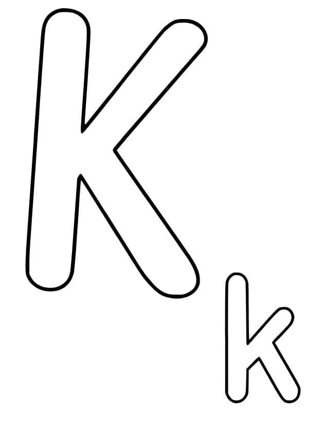 Letter K For Kids coloring page - Download, Print or Color Online for Free