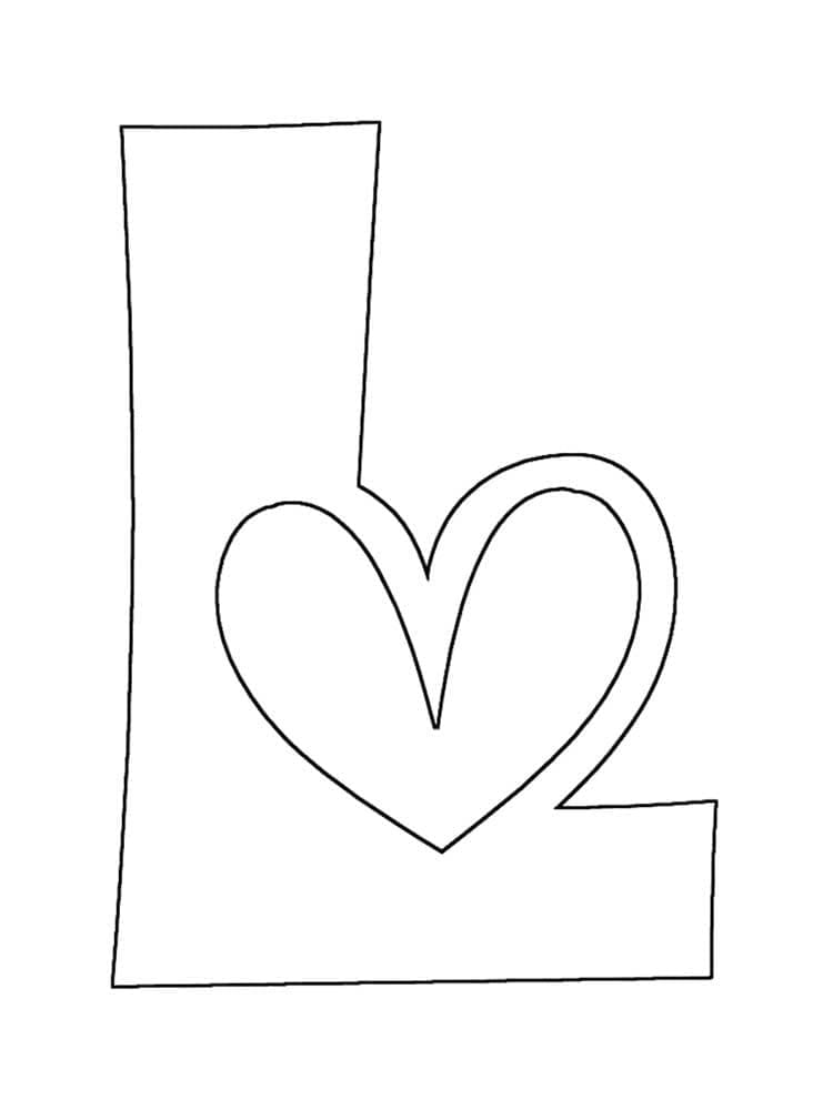 Letter L Printable coloring page - Download, Print or Color Online for Free
