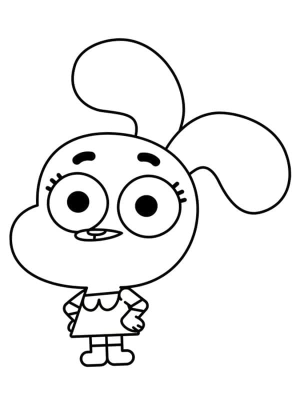 Little Anais Watterson coloring page