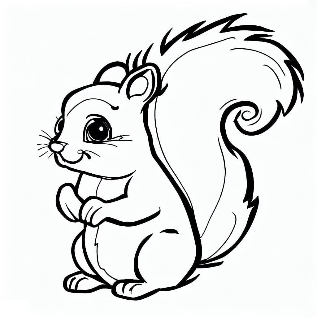 Squirrel Coloring Pages ColoringLib