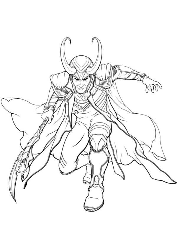 Loki Fun coloring page