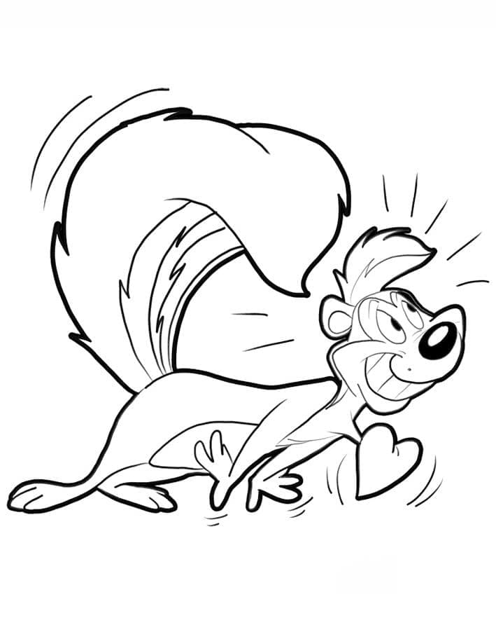 Looney Tunes Pepé Le Pew coloring page - Download, Print or Color ...