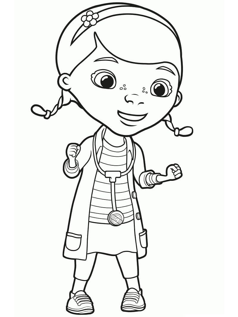 Lovely Doc McStuffins coloring page