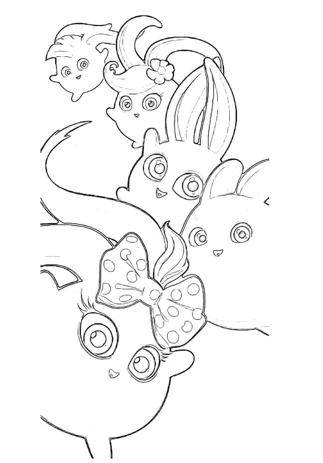 Lovely Sunny Bunnies coloring page