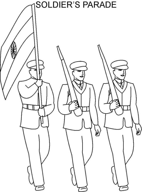 Marching Three Soldiers