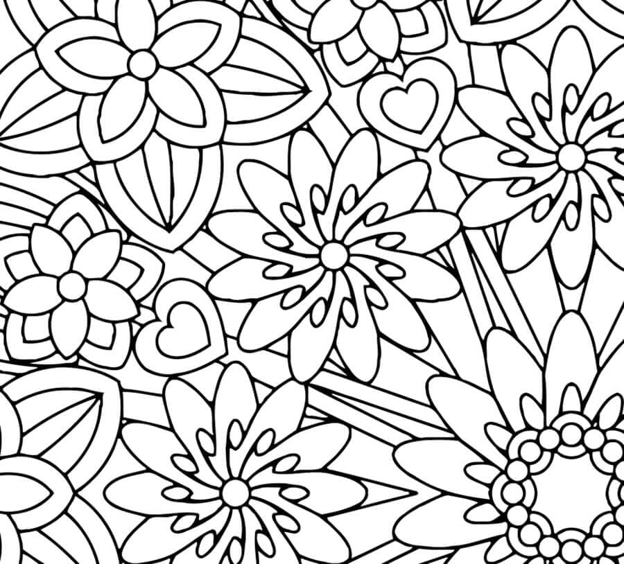 Mindfulness Printable For Adults coloring page