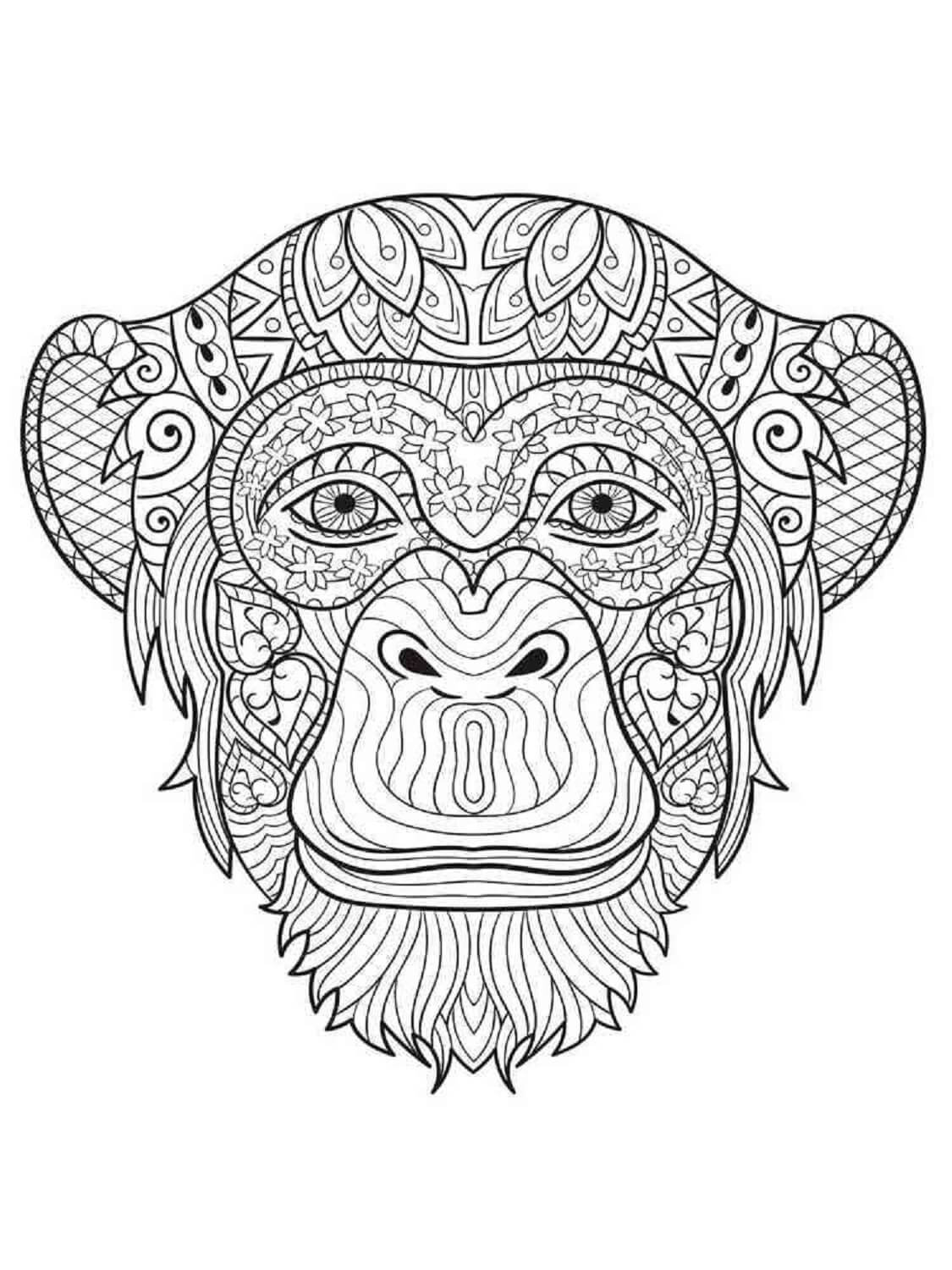 Monkey Head Mandala