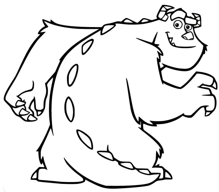 Monsters Inc Sulley coloring page - Download, Print or Color Online for ...