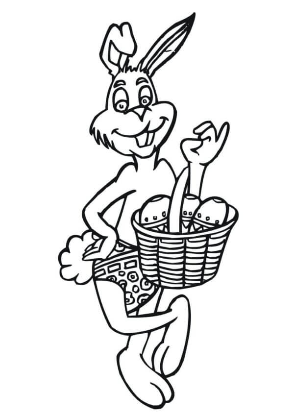 More Eggs In The Big Basket coloring page