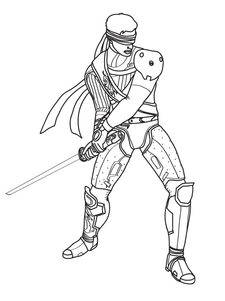 Mortal Kombat Kenshi coloring page