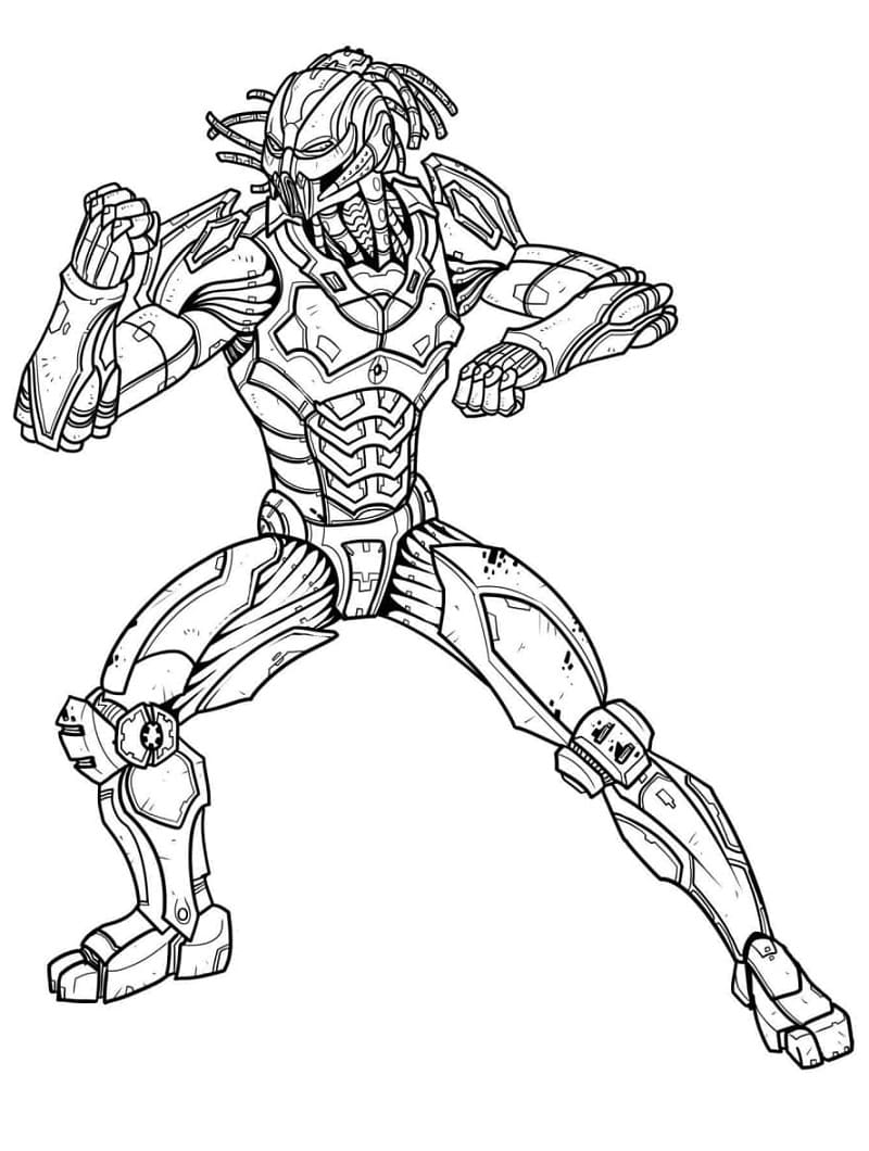 Mortal Kombat Predator coloring page