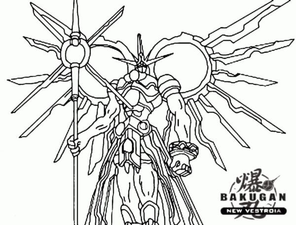 Namus Is A Quiet Bakugan coloring page