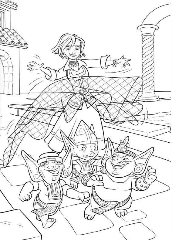 Naomi and Noblins coloring page