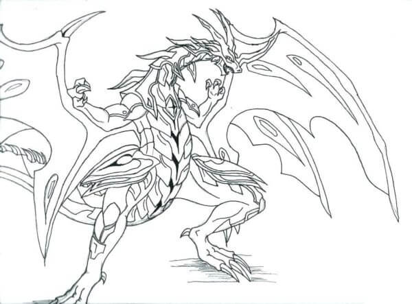 Neo Dragonoide coloring page