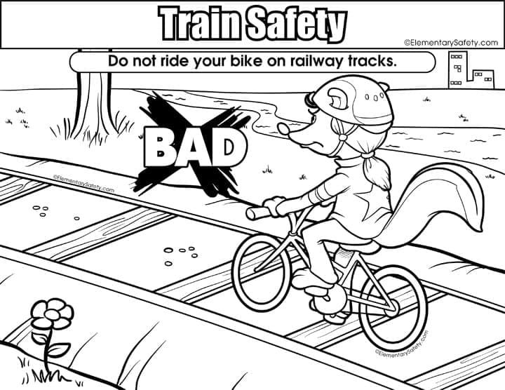 No Biking on Railway Tracks