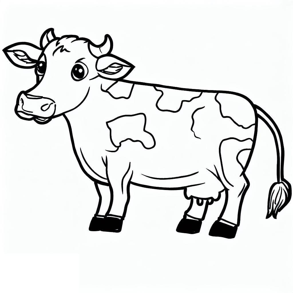 Normal Cow coloring page - Download, Print or Color Online for Free