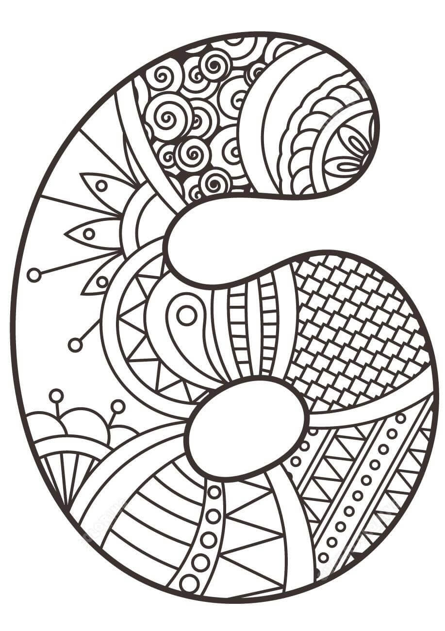 Number Six Mandala