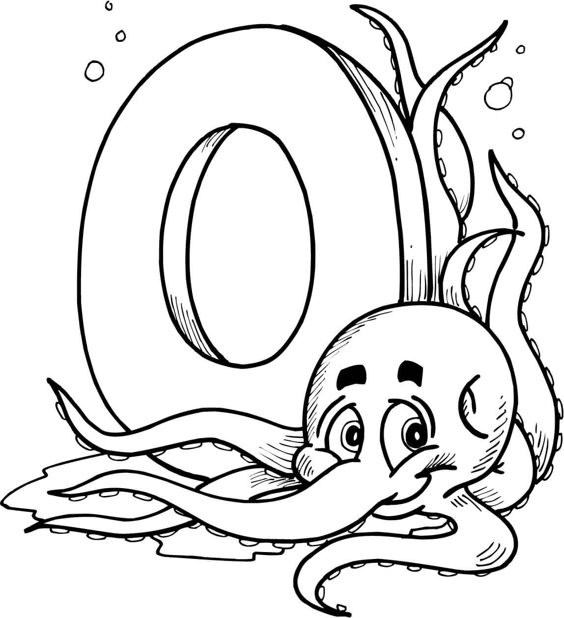 Octopus Letter O