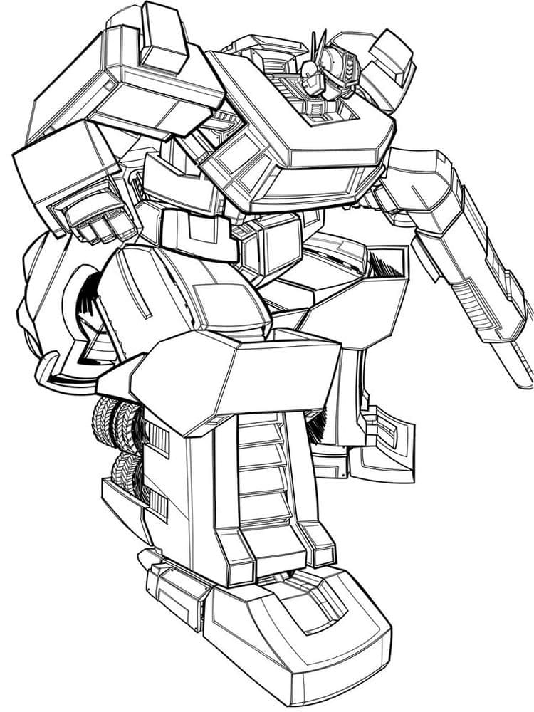 Optimus Prime Free coloring page