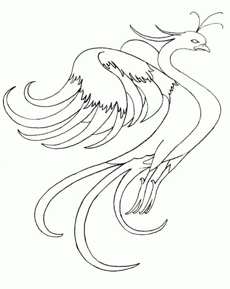 Phoenix For Children coloring page