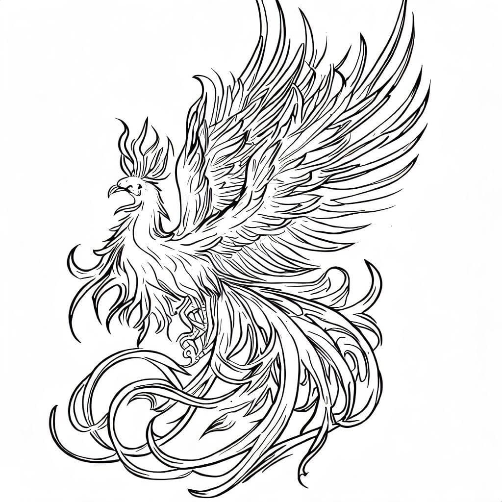 Phoenix Image coloring page - Download, Print or Color Online for Free