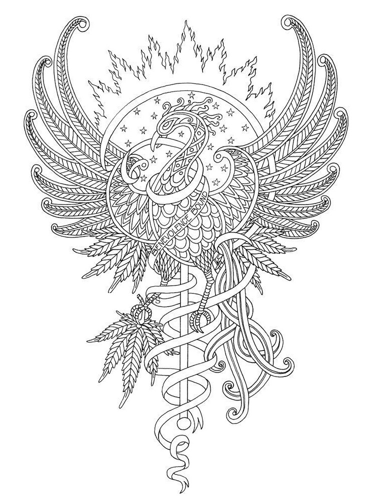 Phoenix – Sheet 3 coloring page