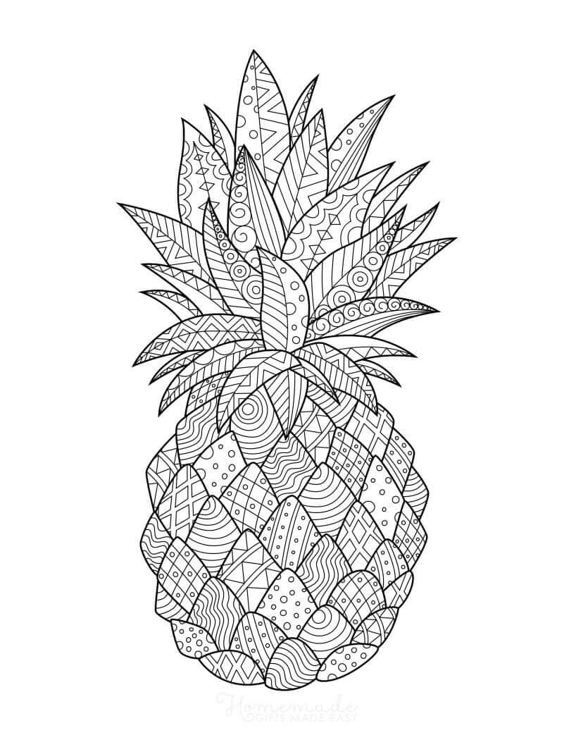 Pineapple In Summer Mandala