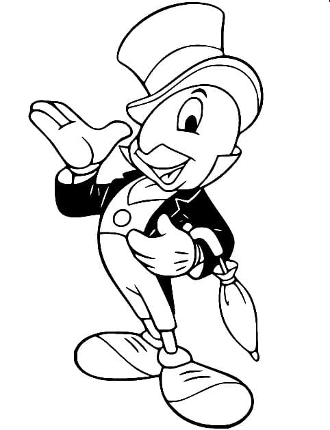Pinocchio Jiminy Cricket coloring page - Download, Print or Color ...