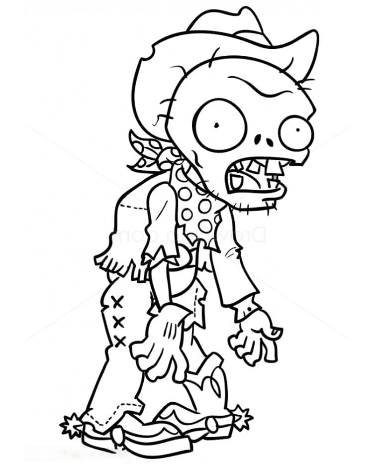 free zombie coloring pages