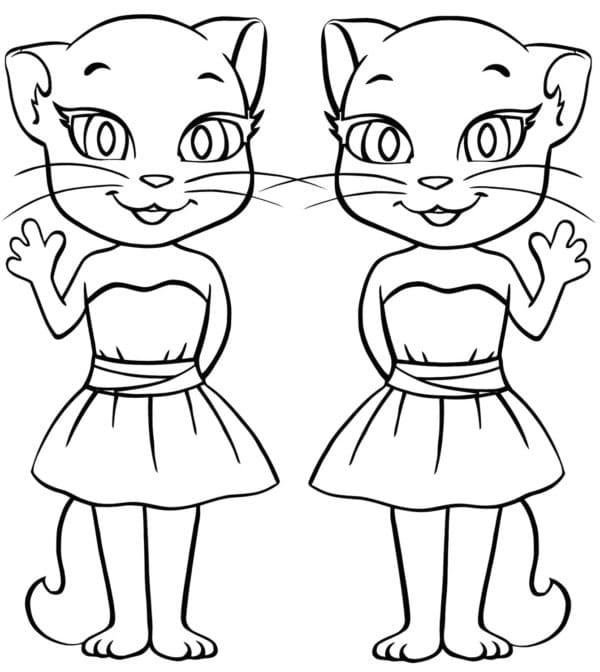 Pretty Talking Angela coloring page