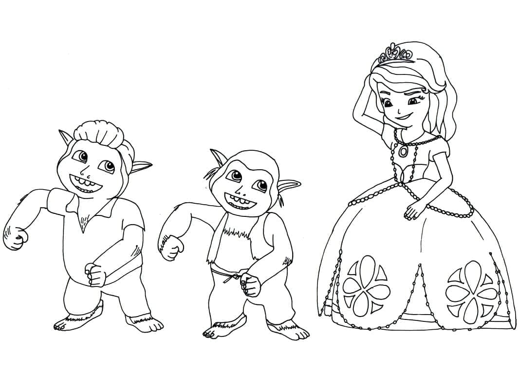 Princess Sofia Printable coloring page