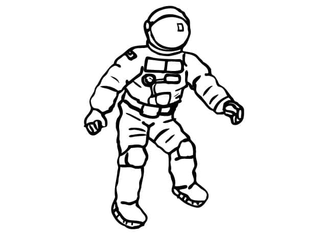 Print Astronaut coloring page