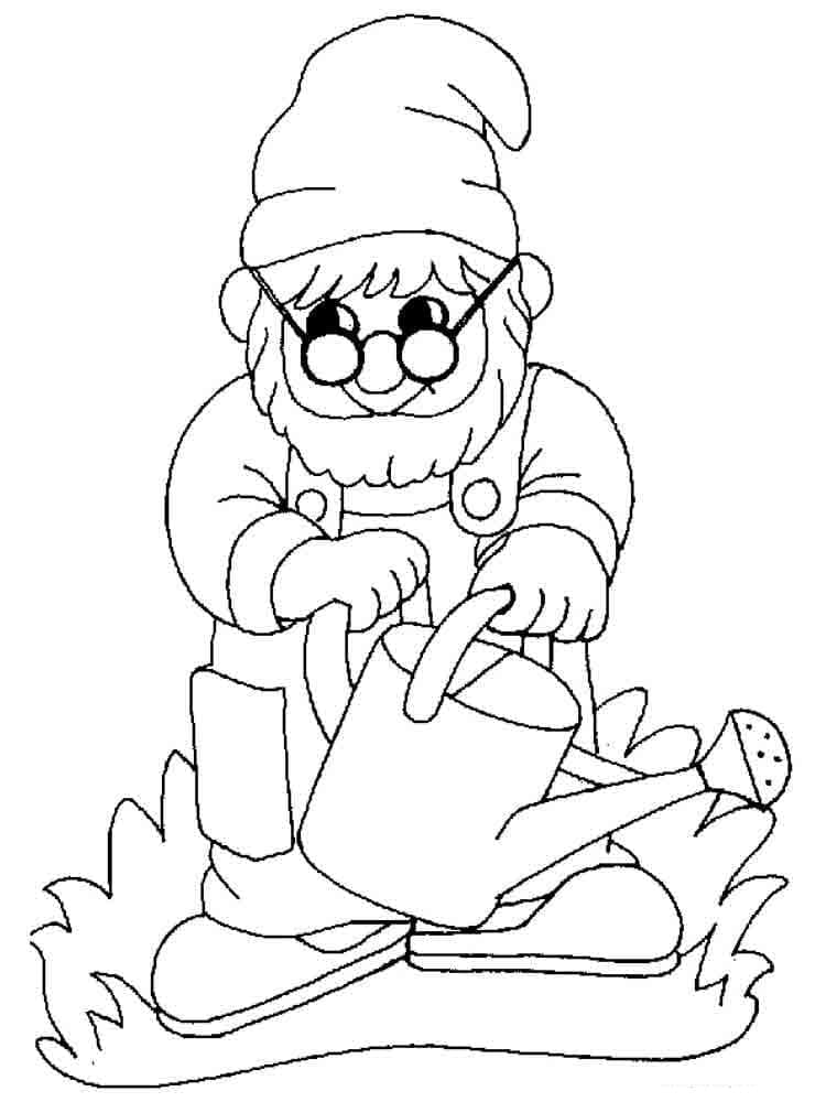 Print Gnome coloring page