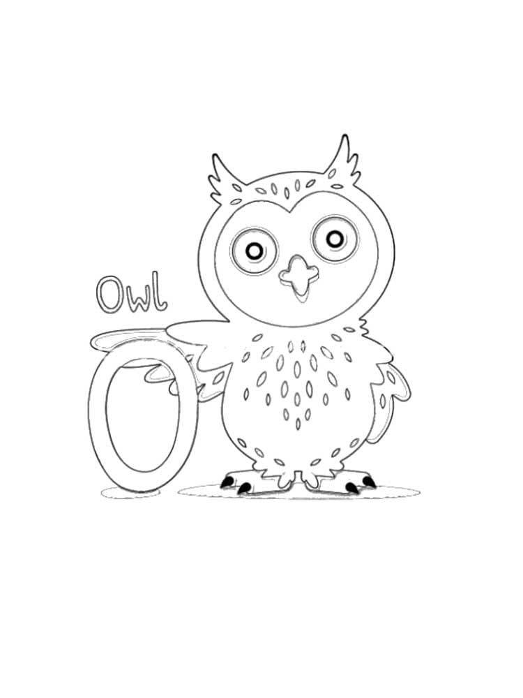 Print Letter O coloring page