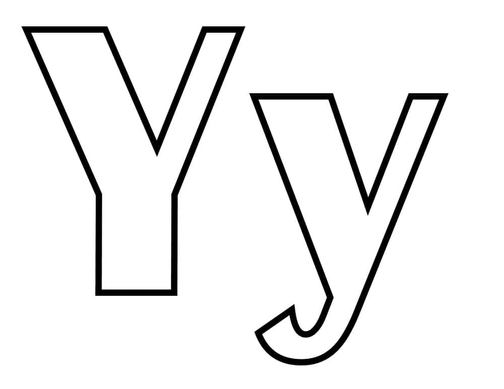 Print Letter Y coloring page