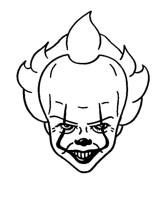 Print Pennywise coloring page