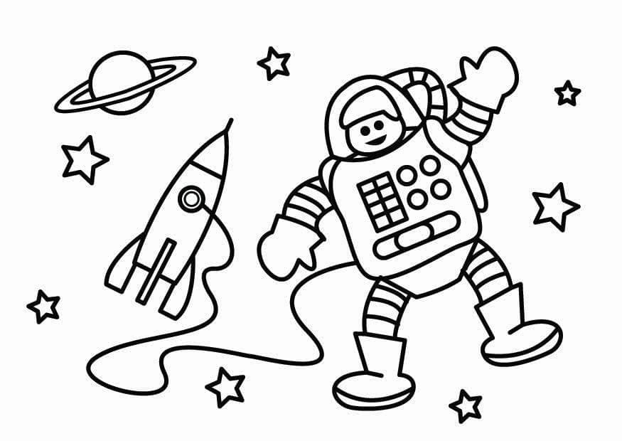 Printable Astronaut coloring page