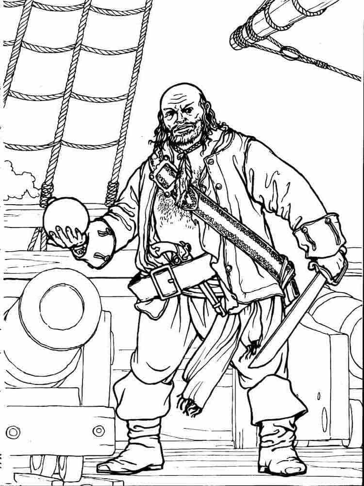 female pirate coloring pages