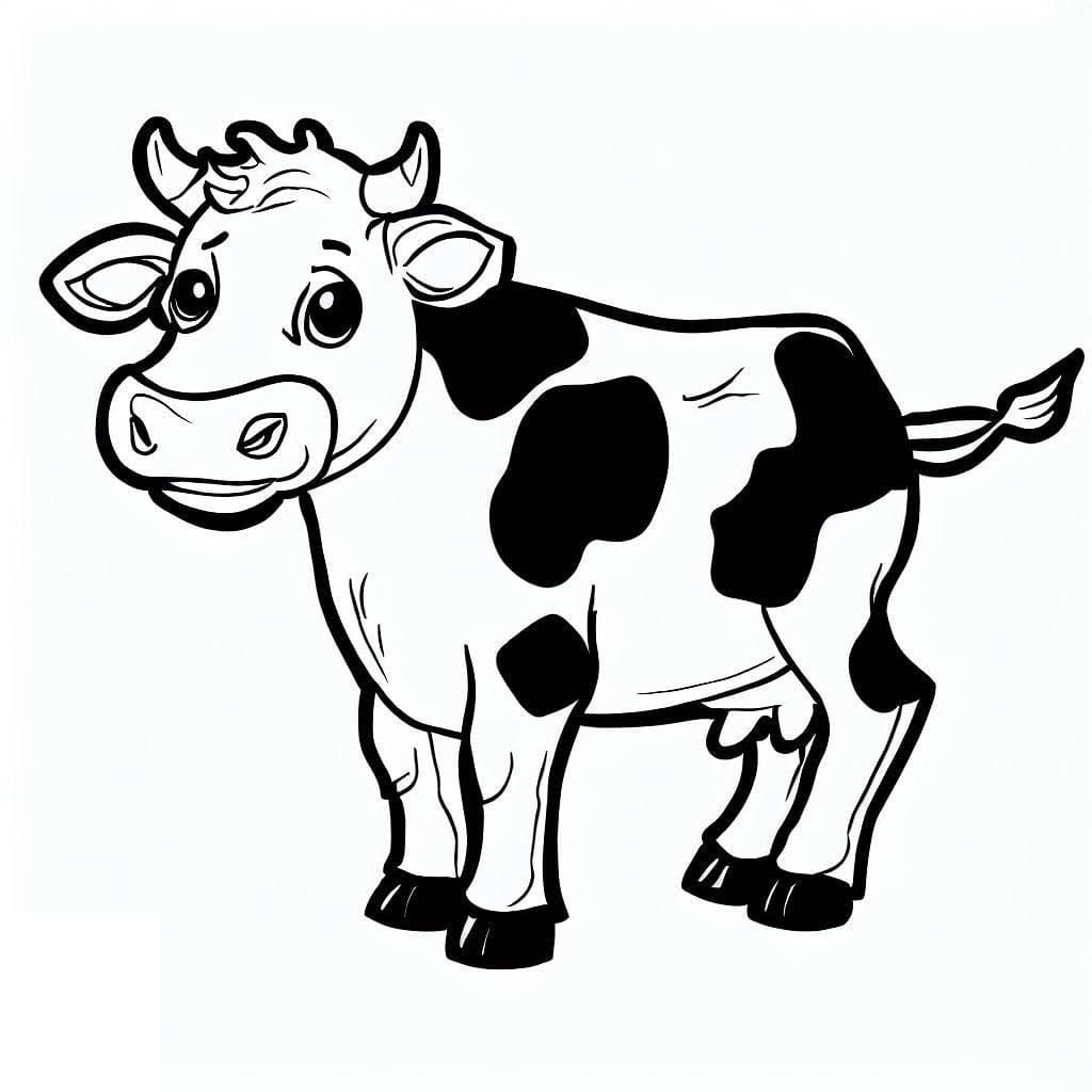 Printable Cow coloring page - Download, Print or Color Online for Free