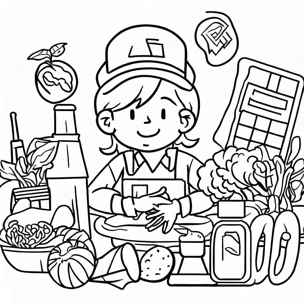 Printable Food Safety Coloring Page Download Print Or Color Online 