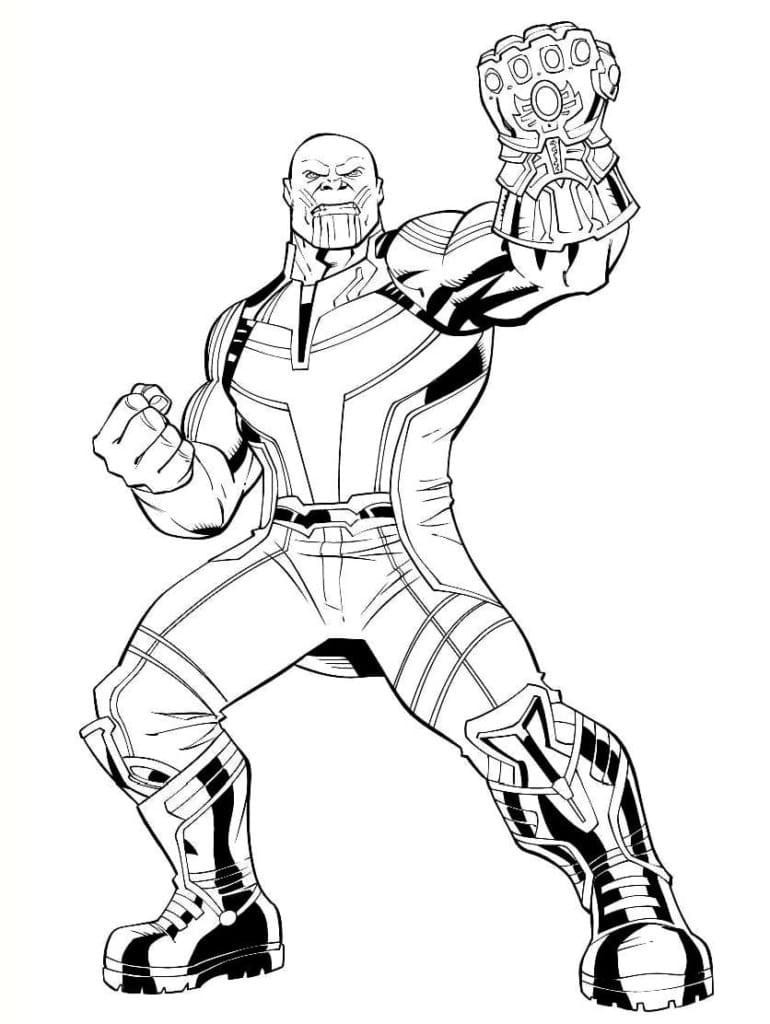 Printable Thanos coloring page - Download, Print or Color Online for Free