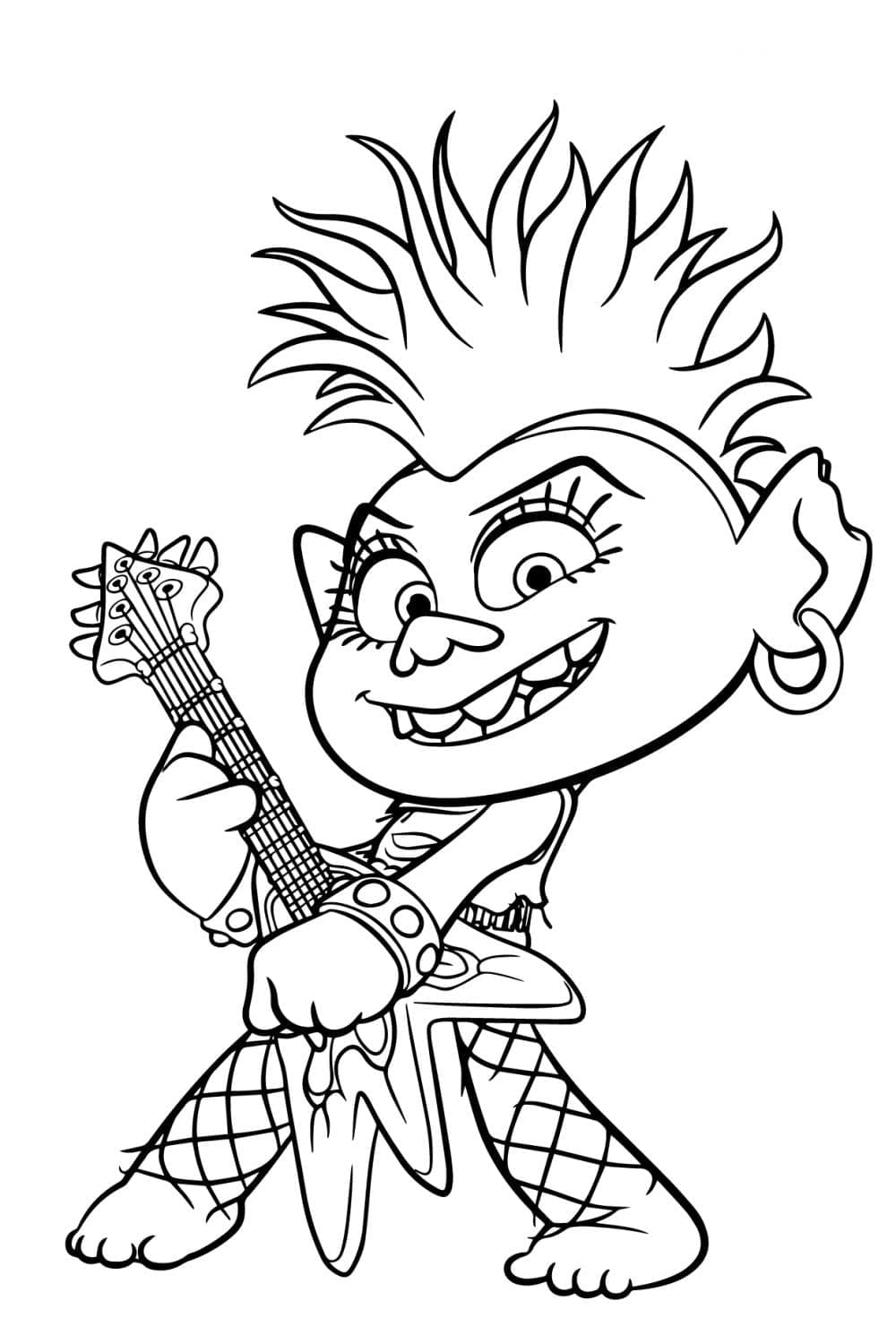 Queen Barb from Trolls coloring page - Download, Print or Color Online ...
