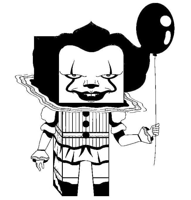 Roblox Pennywise coloring page