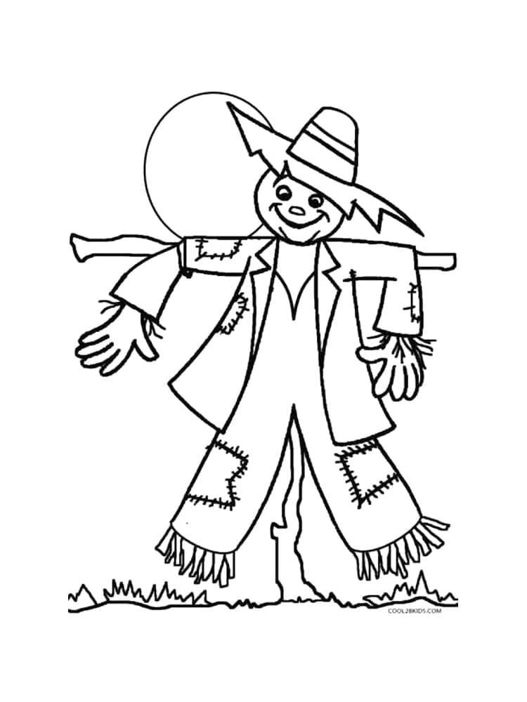 Scarecrow For Free coloring page