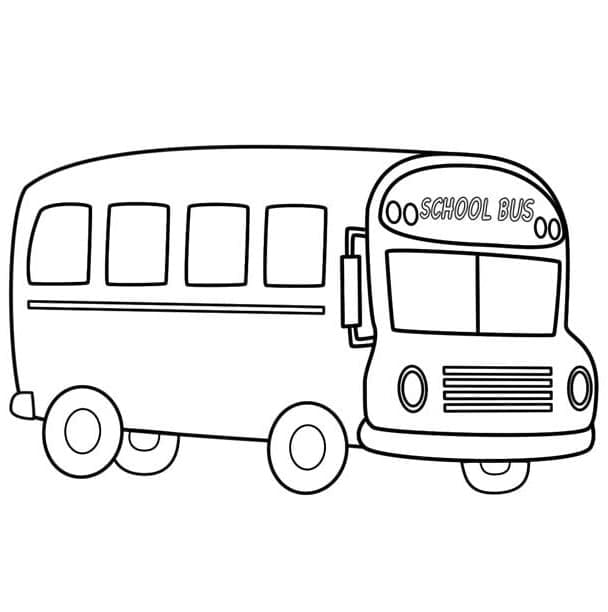 School Bus – Sheet 1 coloring page