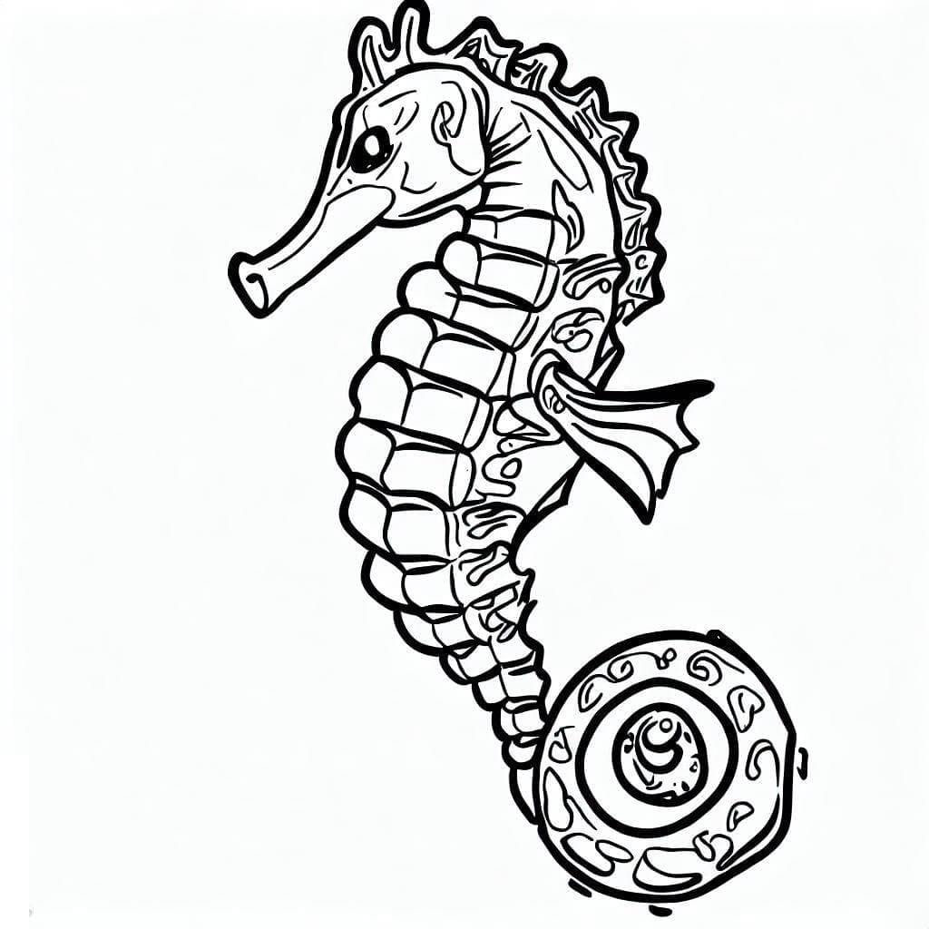 Seahorse Free Printable coloring page - Download, Print or Color Online ...