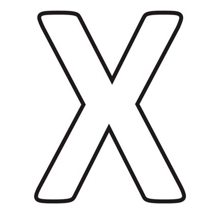 Simple Letter X