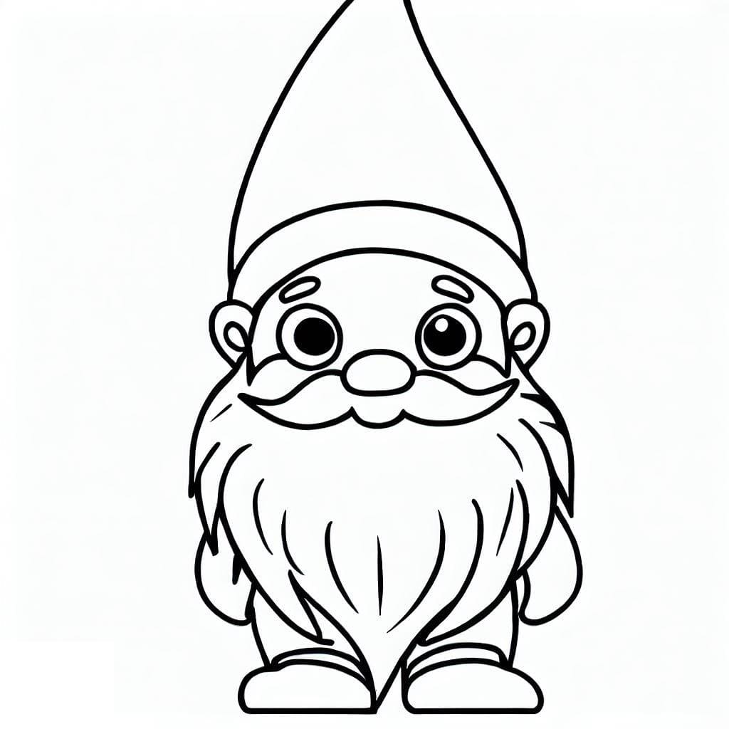 Small Gnome coloring page - Download, Print or Color Online for Free