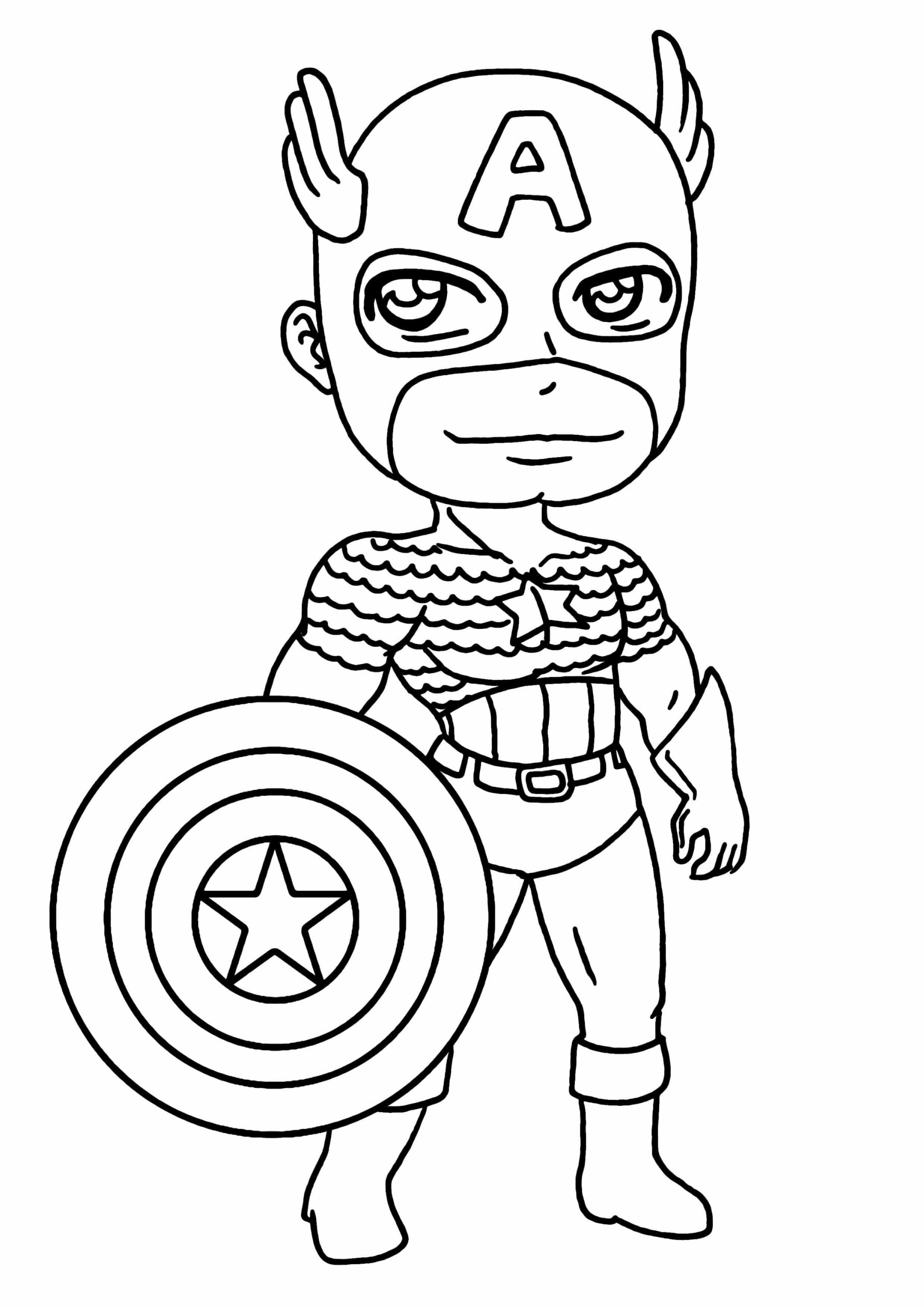 Smiling Mini Captain America