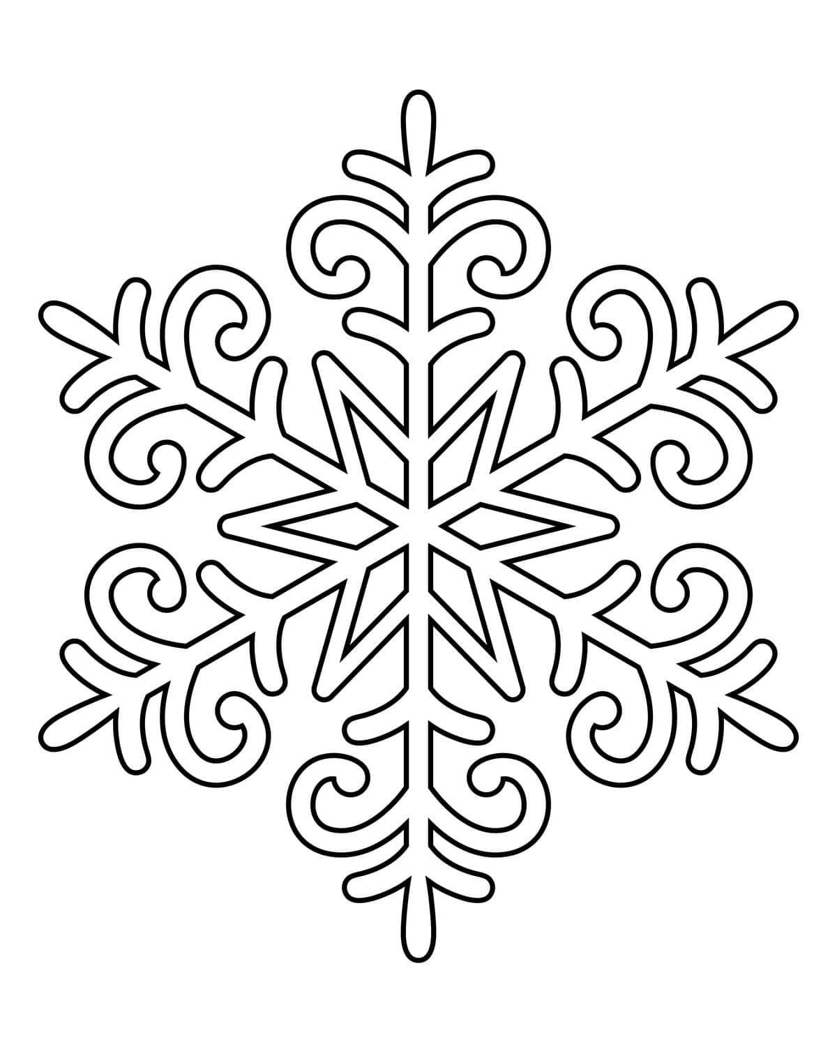 Snowflake Design coloring page